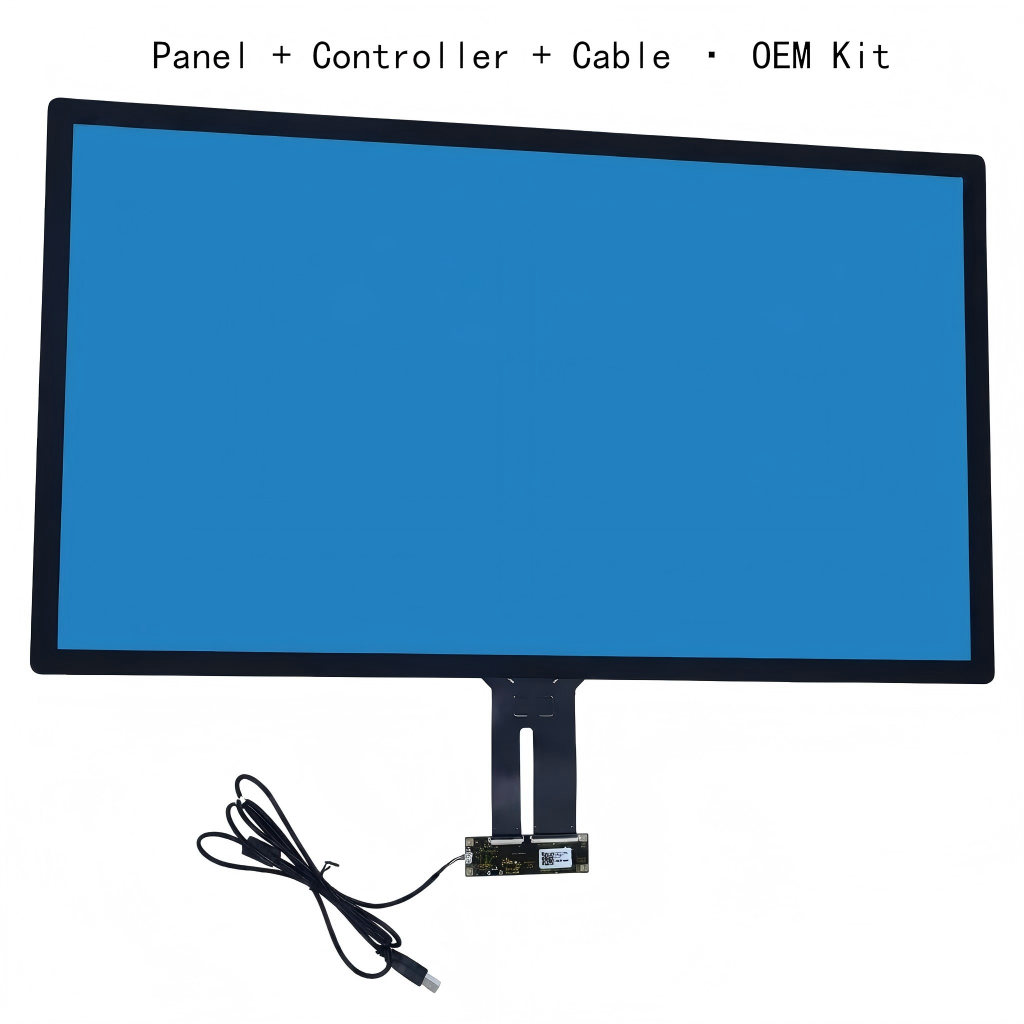 PCAP capacitive touch panel kit — panel, controller and USB
