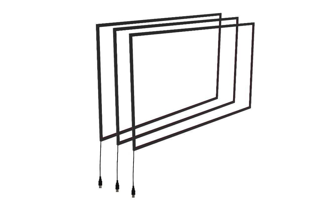 Infrared touch frames with USB cable — product photo